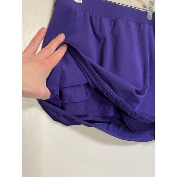 🔴 NWT TSLA Women's Athletic Skort Purple Tennis Skirt size S - Picture 4 of 12